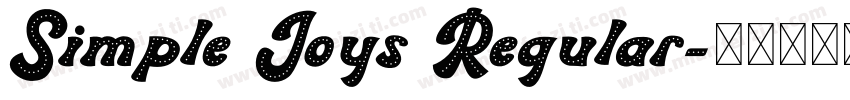 Simple Joys Regular字体转换